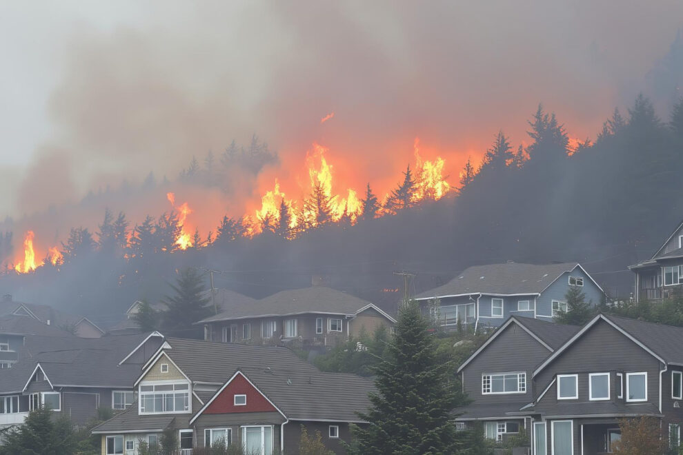 California wildfire insurance protection illustration