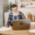 Remote worker reviewing home business insurance needs in a home office